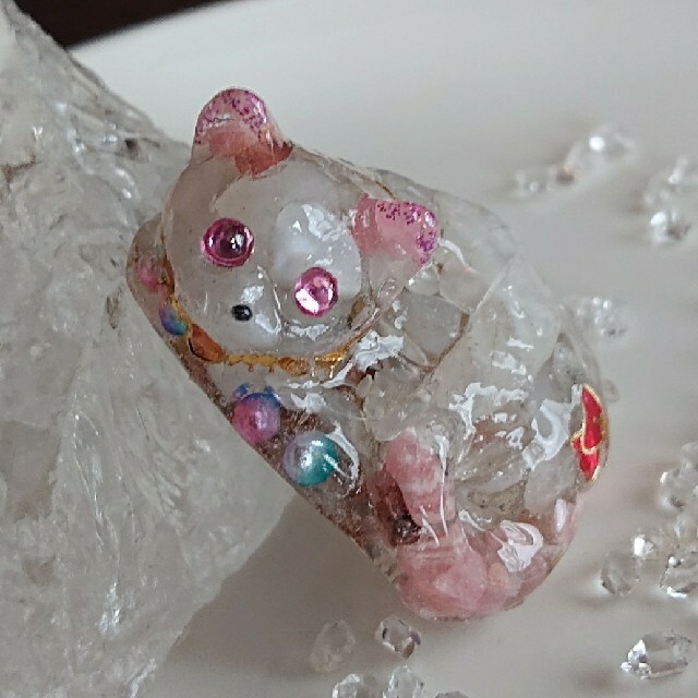 専用です。見つめる猫ちゃん(ФωФ)????オルゴナイト