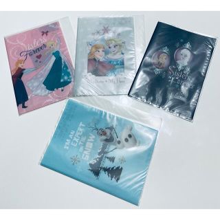 ディズニー(Disney)の非売品【アナと雪の女王】ディズニー　４種セットB5ファイル　両開き　新品・未使用(クリアファイル)