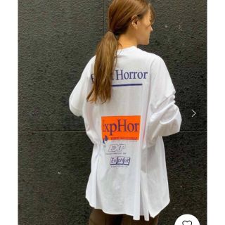 トゥデイフル(TODAYFUL)のvia j(ヴィアジェイ) "Expert Horror"ロンT 新品タグ付き(Tシャツ(長袖/七分))