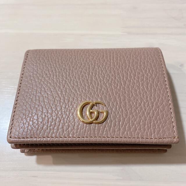 柔らかい GUCCI GGマーモント リザード カードケース（コイン＆紙幣