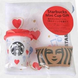 スターバックスコーヒー(Starbucks Coffee)のスターバックス ミニカップギフト　バレンタイン2022(ポーチ)
