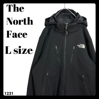ザノースフェイス(THE NORTH FACE)のUSA古着 ザ ノースフェイス 中綿入り フルジップ ブルゾン 黒 Lサイズ(ブルゾン)