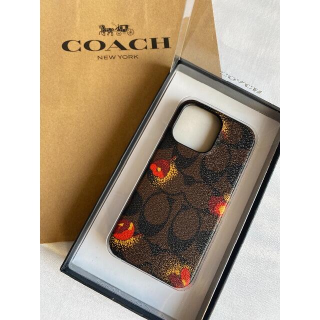 COACH(コーチ)のCOACHコーチiPhone13Pro携帯ケースシグネチャー花柄スマホカバー新品 スマホ/家電/カメラのスマホアクセサリー(iPhoneケース)の商品写真