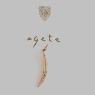 agete - アガット　三日月　ペンダントトップ