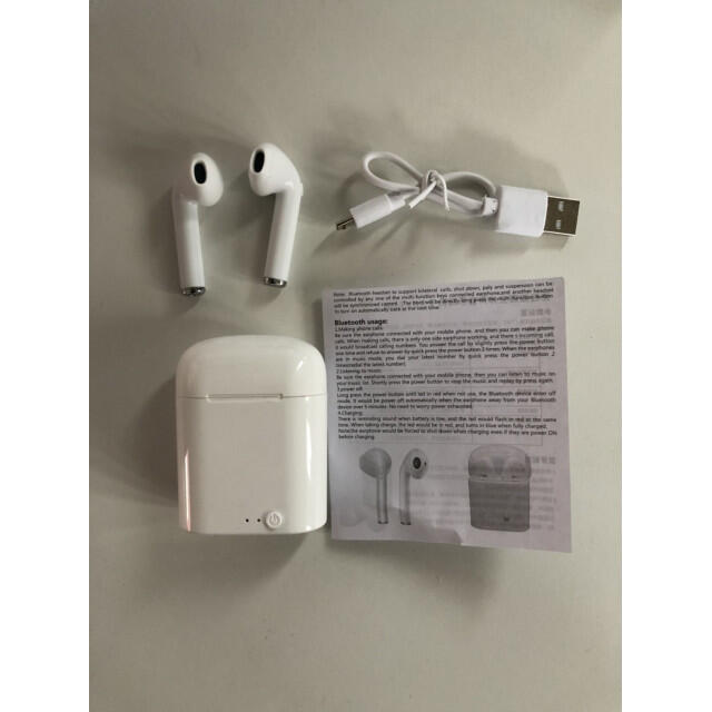 Bluetooth ワイヤレスイヤホンi7s iPhone Android スマホ/家電/カメラのオーディオ機器(ヘッドフォン/イヤフォン)の商品写真