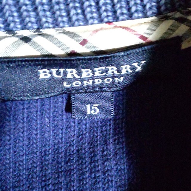 BURBERRY LONDON　ジャケット ニット デニム 切替　ロゴ刺繍 レディースのジャケット/アウター(その他)の商品写真