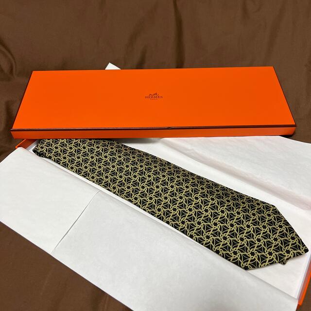 Hermes(エルメス)のエルメス　ネクタイ　ブラック系 メンズのファッション小物(ネクタイ)の商品写真