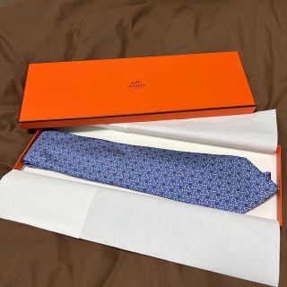 エルメス(Hermes)のエルメス　ネクタイ　紫系(ネクタイ)