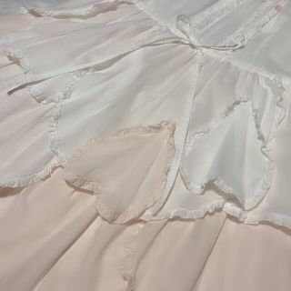 PINK HOUSE - ピンクハウス 桜の花びらフリル ワンピース チェリー