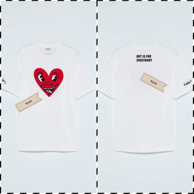 ZARA(ザラ)の新品タグ付★キースヘリング★ハートフェイス★Keith Harin★レア★コラボ メンズのトップス(シャツ)の商品写真