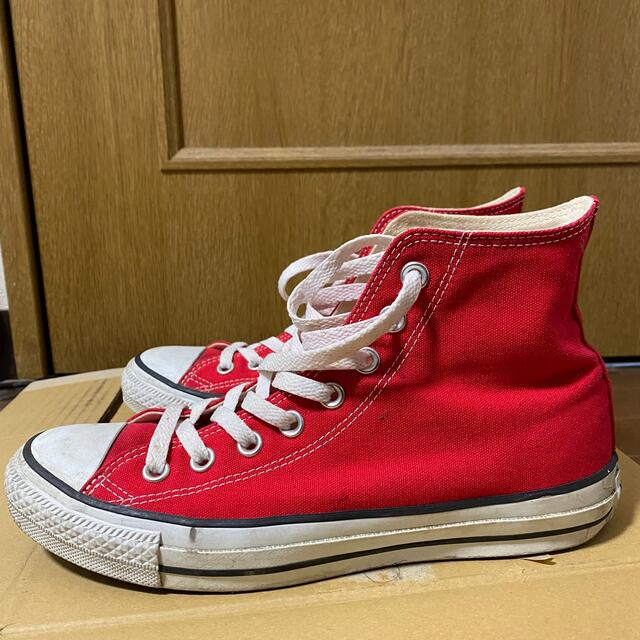 CONVERSE(コンバース)のコンバース オールスター 赤 レッド 25.5 ハイカット メンズの靴/シューズ(スニーカー)の商品写真