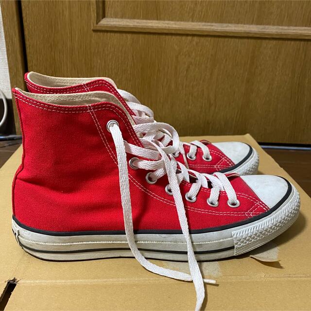 CONVERSE(コンバース)のコンバース オールスター 赤 レッド 25.5 ハイカット メンズの靴/シューズ(スニーカー)の商品写真