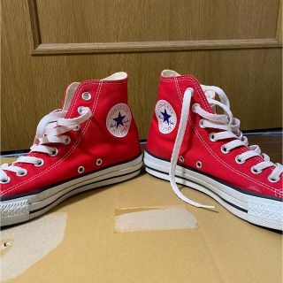 コンバース(CONVERSE)のコンバース オールスター 赤 レッド 25.5 ハイカット(スニーカー)