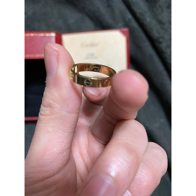 ミヤケ様専用Cartier ミニ LOVE リング イエローゴールド レディースのアクセサリー(リング(指輪))の商品写真