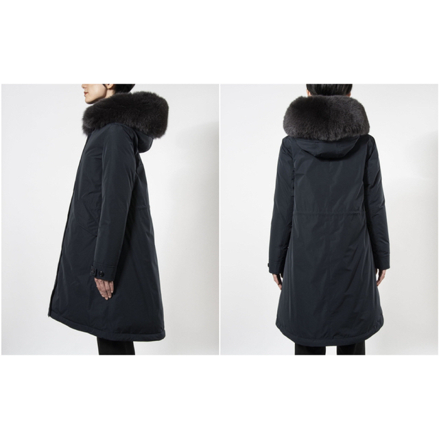 WOOLRICH(ウールリッチ)のウールリッチ　キーストーンパーカー　SAGA  FOXファー　黒　XS レディースのジャケット/アウター(ダウンコート)の商品写真