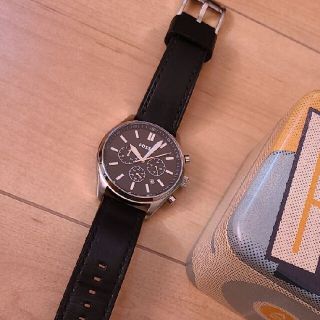 フォッシル(FOSSIL)のカン無しシンプルにカッコいい！フォッシルFOSSIL　ブラック腕時計(腕時計(アナログ))