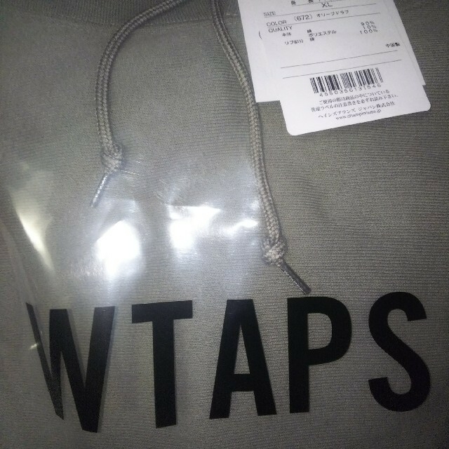 W)taps(ダブルタップス)のXLサイズ WTAPS HOODED COTTON CHAMPION メンズのトップス(パーカー)の商品写真