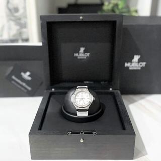 HUBLOT - 美品☆　ウブロ　ビッグバン　ホワイト　ダイヤモデル　クオーツ　腕時計
