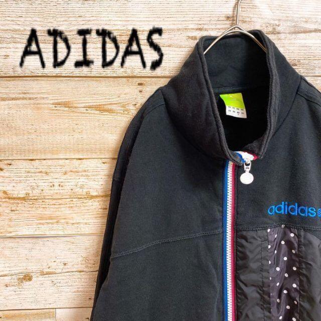 adidas(アディダス)の《ADIDAS》neo label 長袖　ジップアップジャケット　黒色　Mサイズ メンズのジャケット/アウター(ブルゾン)の商品写真