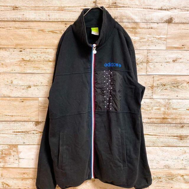 《ADIDAS》neo label 長袖 ジップアップジャケット 黒色 Mサイズ