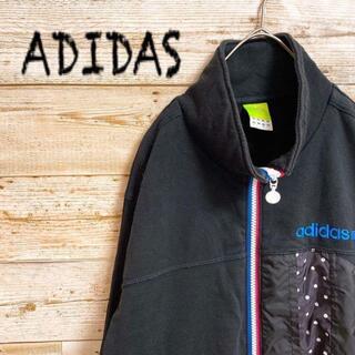 アディダス(adidas)の《ADIDAS》neo label 長袖　ジップアップジャケット　黒色　Mサイズ(ブルゾン)