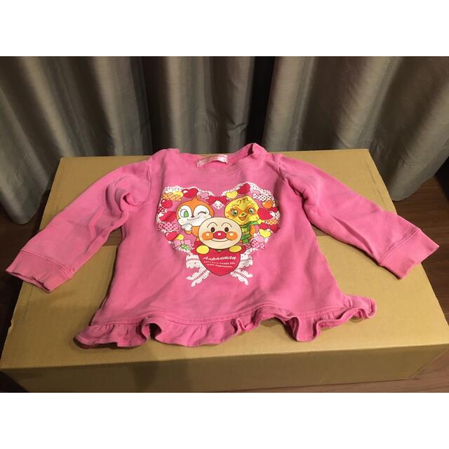 アンパンマン(アンパンマン)のアンパンマン  トレーナー① ピンク キッズ/ベビー/マタニティのキッズ服女の子用(90cm~)(Tシャツ/カットソー)の商品写真