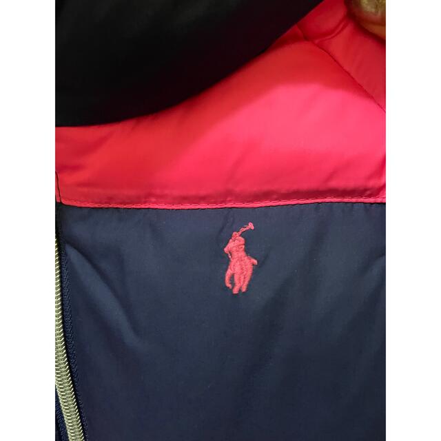 POLO RALPH LAUREN(ポロラルフローレン)のちー0415様専用　ポロ ラルフローレンダウン ボーダー１２０サイズ　キッズ キッズ/ベビー/マタニティのキッズ服女の子用(90cm~)(ジャケット/上着)の商品写真