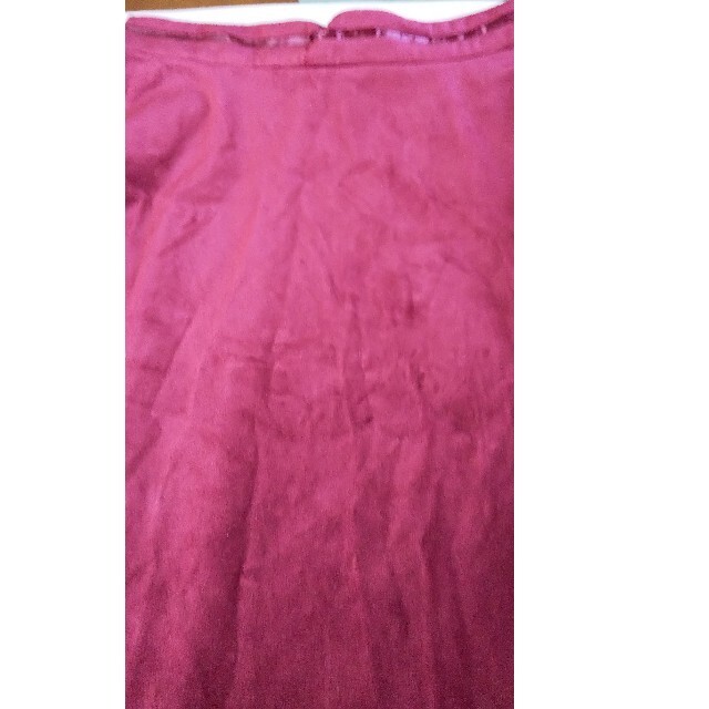 M ベロアスカート  ボルドー色 レディースのスカート(ロングスカート)の商品写真