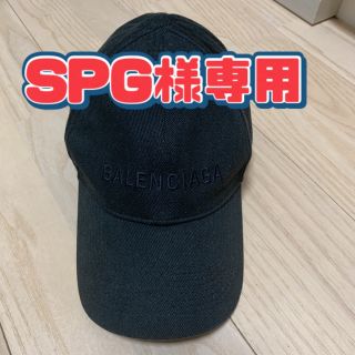 バレンシアガ(Balenciaga)のBALENCIAGA CLASSIC BASEBALL CAP 黒生地✖️黒字(キャップ)