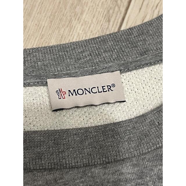 MONCLER(モンクレール)のモンクレール スエット トレーナー グレー 1回着用 レディースのトップス(トレーナー/スウェット)の商品写真