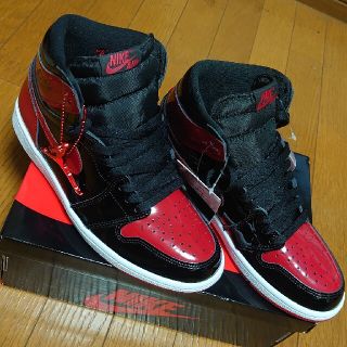 ナイキ(NIKE)のナイキ　エアジョーダン1 　エナメル(スニーカー)