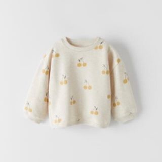 ザラキッズ(ZARA KIDS)の週末限定値下げ！【ZARA KIDS】チェリースウェットシャツ(Tシャツ/カットソー)