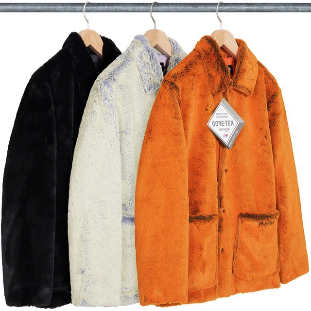 在庫台数限定 Supreme 2-Tone Faux Fur Shop Coat Mサイズ ...