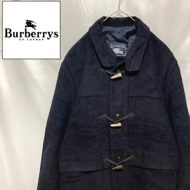 BURBERRY(バーバリー)のBurberrys バーバリーズ ダッフルコート ネイビー 48 カシミア入 レディースのジャケット/アウター(ダッフルコート)の商品写真