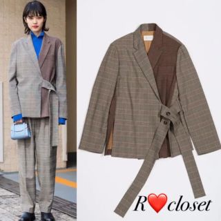 ドゥーズィエムクラス(DEUXIEME CLASSE)の美品 ミジョン・パーク Oversized Jacket 雑誌掲載　ロンハーマン(ノーカラージャケット)