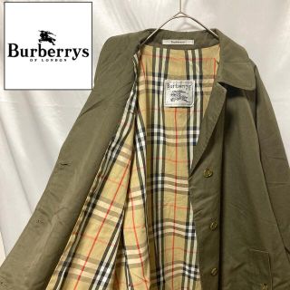 バーバリー(BURBERRY)のBurberrys バーバリーズ ステンカラーコート ノバチェック カーキ 46(ステンカラーコート)