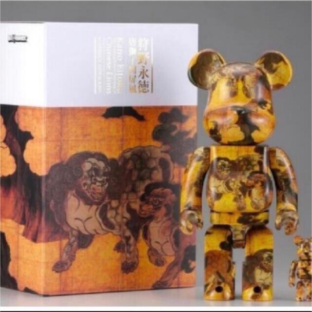 ABSBE@RBRICK 狩野永徳 唐獅子図屏風 100% ＆ 400% 未開封