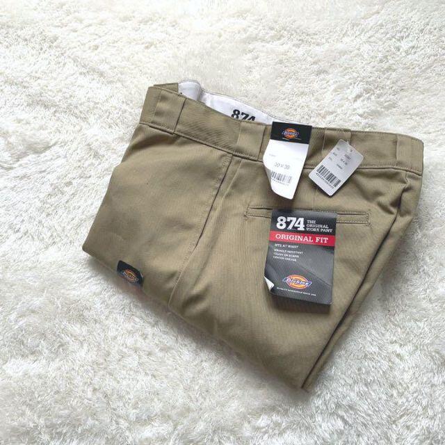 Dickies(ディッキーズ)の【未使用・タグ付き】Dickies ディッキーズ　874 カーキ　ワークパンツ メンズのパンツ(ワークパンツ/カーゴパンツ)の商品写真