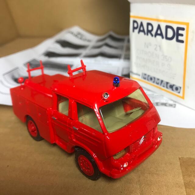 PARADE Citroen 350 POMPIER ミニカー  ガラス変形有り