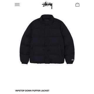 ステューシー(STUSSY)のSTUSSY RIPSTOP DOWN PUFFER JACKET 新品未使用(ダウンジャケット)