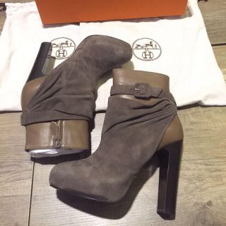 エルメス(Hermes)の（なっちさん専用）Hermes booties エルメス ブーツ レディース(ブーティ)