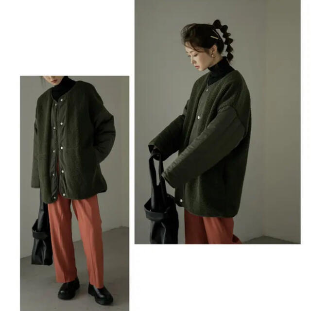 きです⊖ fashion リバーシブルジャケットの通販 by r_mam.'s shop｜ラクマ letter ボア キルティング ブルゾン