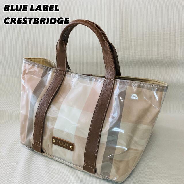 BLACK LABEL CRESTBRIDGE(ブラックレーベルクレストブリッジ)の【美品】BLUE LABEL CRESTBRIDGE ☆チェック柄 トートバッグ レディースのバッグ(トートバッグ)の商品写真