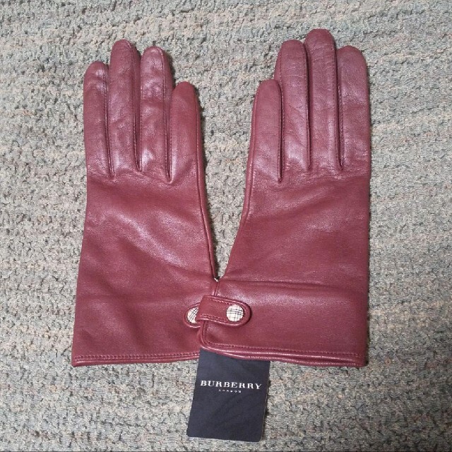 美品　バーバリーロンドンイングランド　手袋　ニットグローブ　カシミア１００％