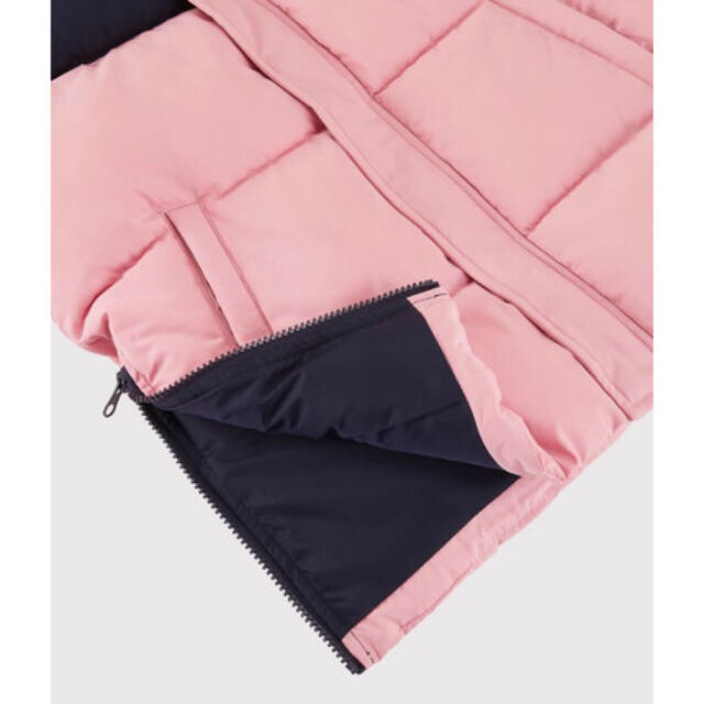 PETIT BATEAU(プチバトー)の新品✦PETIT BATEAU カラーブロック中綿フードジャケット 10ans キッズ/ベビー/マタニティのキッズ服女の子用(90cm~)(ジャケット/上着)の商品写真