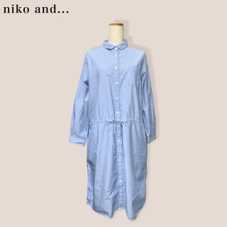 ニコアンド(niko and...)の【niko and…】シャツワンピース　ニコアンド(ひざ丈ワンピース)