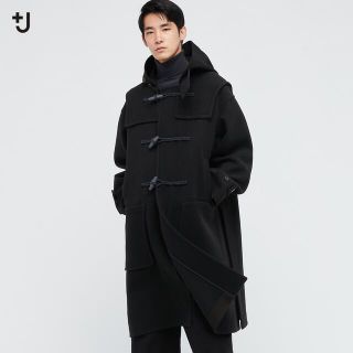 ユニクロ(UNIQLO)のユニクロ+J ウールオーバーサイズダッフルコート L (ダッフルコート)