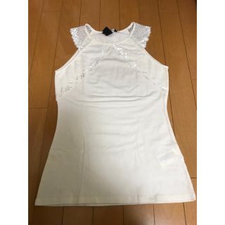 エイチアンドエム(H&M)のH&M 白レースタンクトップ(タンクトップ)