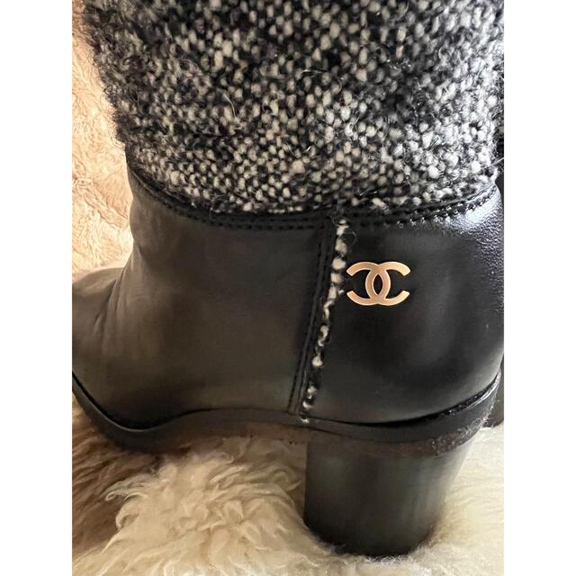 CHANEL ツイード×レザー ブーツキレイめ✩.*˚ | viratindustries.com