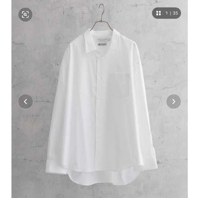 URBAN RESEARCH(アーバンリサーチ)のトーマスメイソンオーバーシャツ　サイズM ホワイト メンズのトップス(シャツ)の商品写真